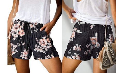 Smeng, shorts con estampado de flores