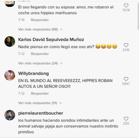 Las reacciones de los usuarios de TikTok a ver el vídeo