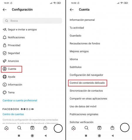 El usuario determina qué quiere ver.