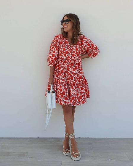 Paula Echevarría con el diseño de Mango