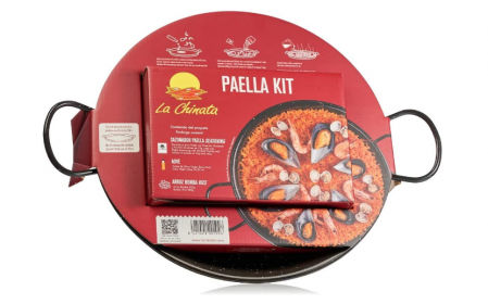 Kit para paella con ingredientes.