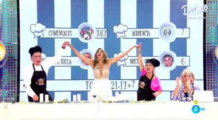 Carmen Borego y Kiko Hernández en 'La Última Cena'