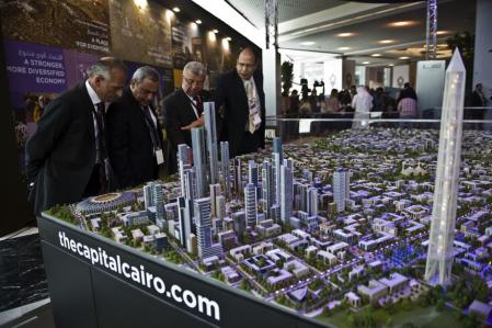 Una maqueta de la nueva capital, expuesta en marzo del 2015 en Sharm el Sheij