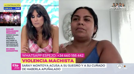 Saray Montoya detalla el motivo del apuñalamiento: “Una pelea de hermanos”