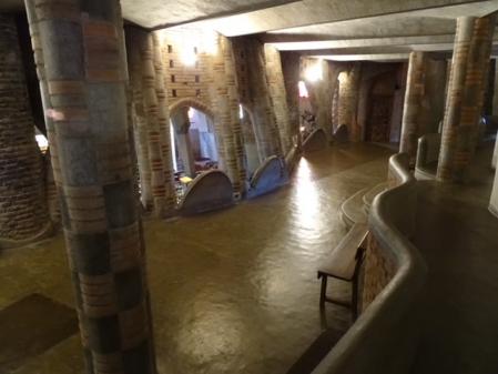 Los pasillos de la obra de Gaudí