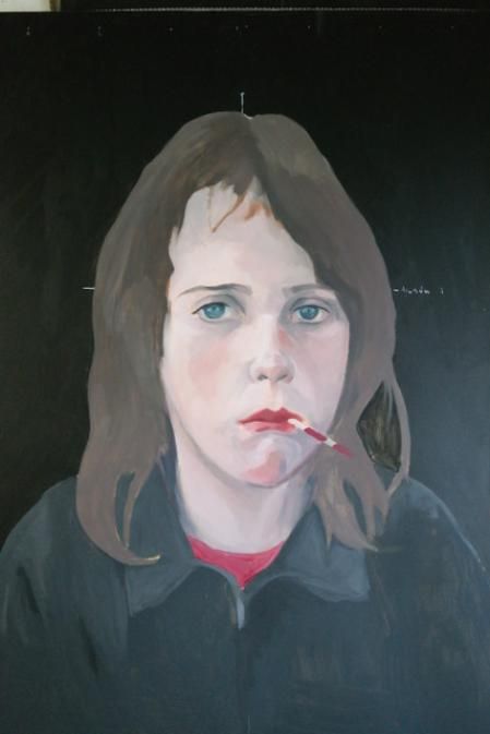 Uno de los cuadros de la exposición.