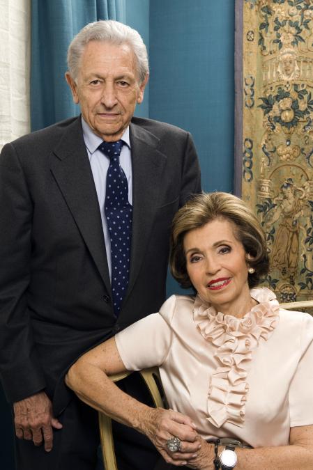 Carmen Mateu y su marido, Arturo Suqué, quien era presidente del Grupo Peralada&nbsp;