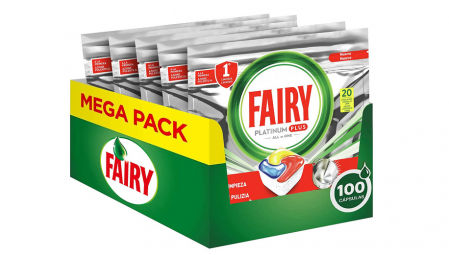 Fairy Platinum Plus, pastillas para lavavajillas – 100 cápsulas