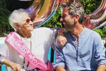 David Valldeperas con su madre