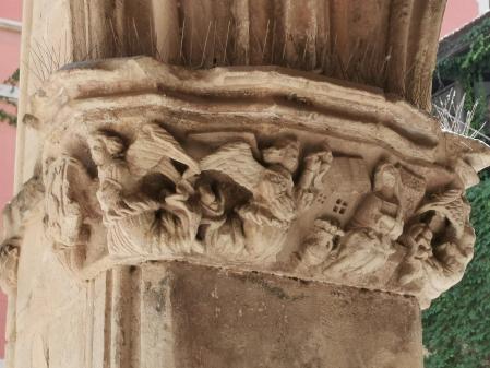 Detalles del arte gótico del siglo XIV