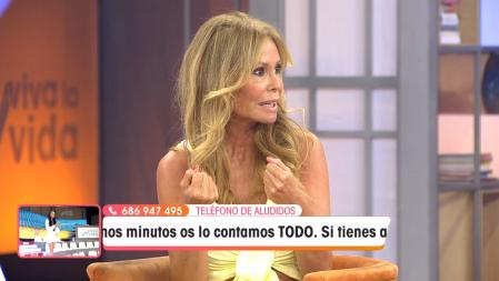 La actriz aseguró que Rocío Carrasco era una persona 