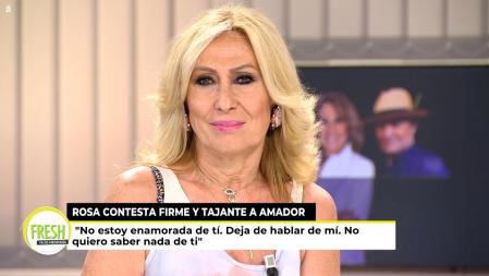 Rosa aseguró que ella era la única enamorada.