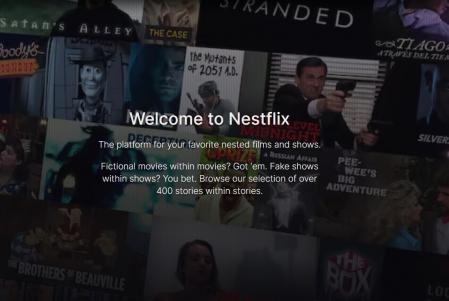 Portada de la 'plataforma' Nestflix.