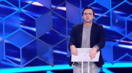 Ion Aramendi durante un rodaje de 'El Cazador' de TVE