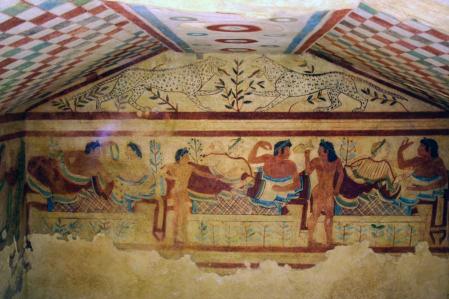 Tumba de los Leopardos, Tarquinia.