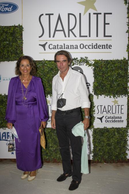 José María Aznar junto a su esposa, Ana Botella.