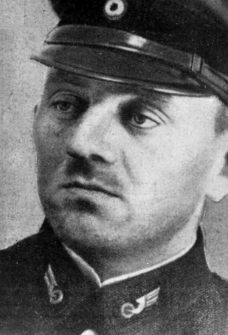 Paul Ogorzow con su uniforme de empleado de ferrocarril.