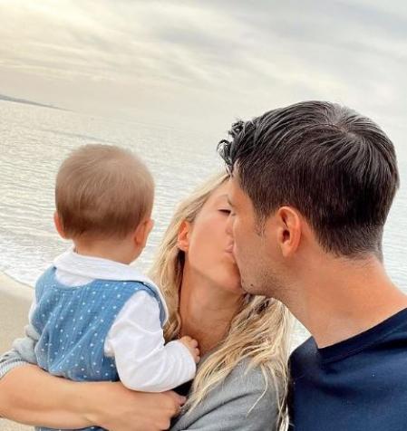 Morata y su familia