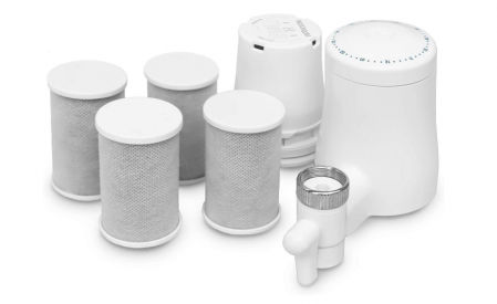 Filtro para agua de grifo en pack.