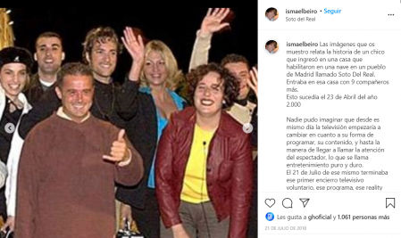 Post de Ismael Beiro sobre Gran Hermano