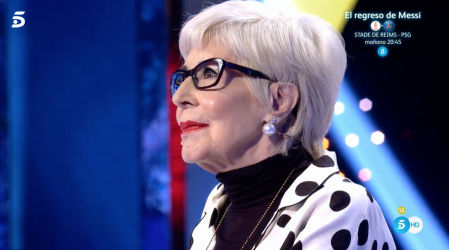 Concha Velasco ha acudido al plató del programa presentado por Carlos Sobera para recibir una bonita sorpresa