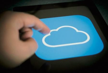 The iCloud logo is seen on a computer tablet screen in this photo illustration on October 20, 2017. (Photo by Jaap Arriens/NurPhoto via Getty Images)