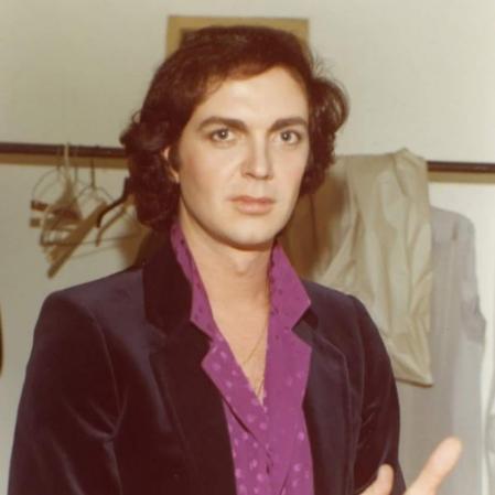 El artista, en su juventud.