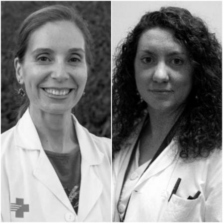 Las doctoras Laura Romero y Leire Sánchez