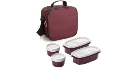 Kit de bolsa térmica y cuatro tuppers Tatay Urban Food Casual
