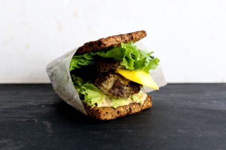 Hamburguesas de berenjena