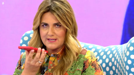 Carlota Corredera llora en Sálvame