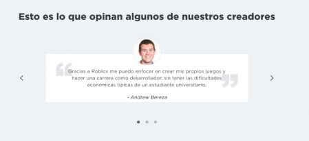 Captura de pantalla del apartado 