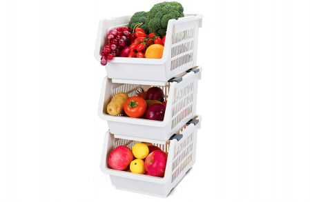 Cestas apilables para fruta y verdura