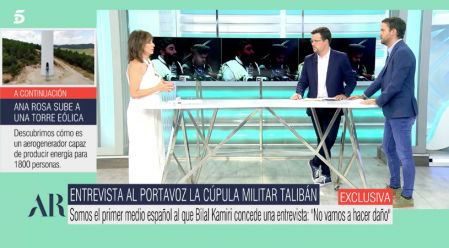 'El programa de Ana Rosa' entrevista al portavoz militar talibán Bilal Karimi