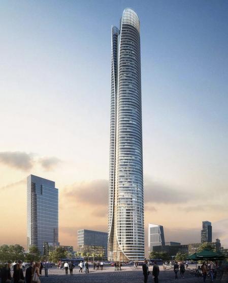 Este rascacielos es la insignia de la futura capital de Egipto y del nuevo proyecto urbanístico