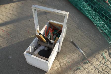 Útiles para el remiendo de las redes