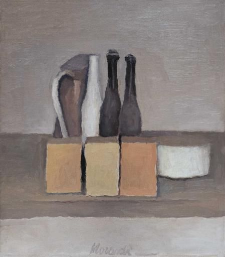 'Naturaleza muerta', obra de madurez de Giorgio Morandi, 1956. Collezione Augusto e Francesca Giovanardi, Milán