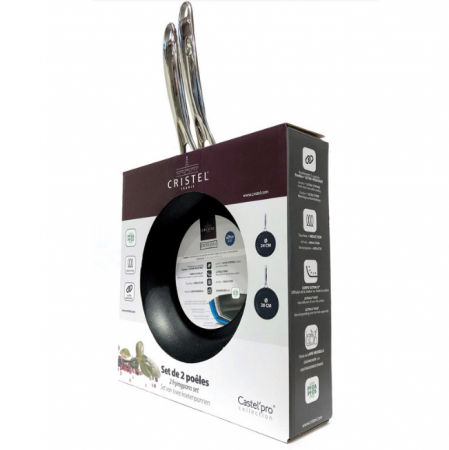 Juego de 2 sartenes antiadherentes Cristel