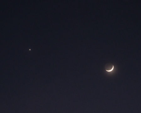 Conjunción de la Luna con Venus.