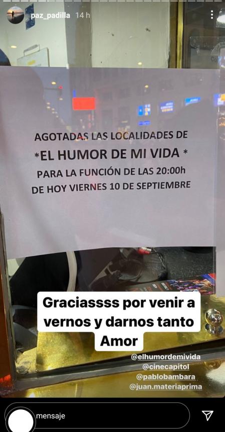 Paz Padilla representa 'El humor de mi vida'