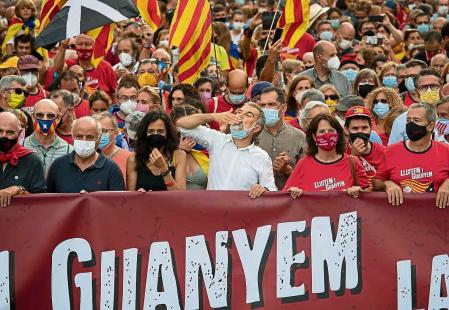 manifestacion del 11 de Septiembre -jordi Cuixart-Foto Ana Jiménez