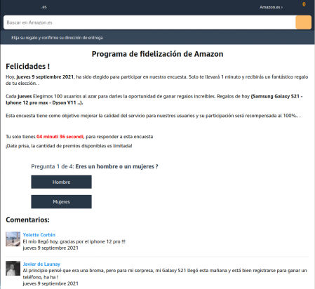 amazon estafa