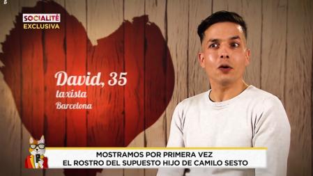 David confesó que Camilo Sesto era su artista favorito.
