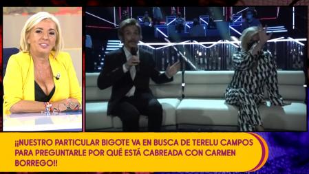Carmen vio cómo Terelu ignoraba al humorista.