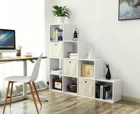 Librería separadora de 10 cubos Vasagle