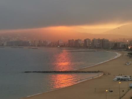 Atardecer otoñal en Palamós.