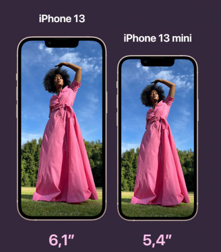 iPhone 13 normal y Mini