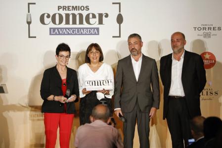 Carme Ruscalleda, Ana Vázquez, Suso Mazaira (Airas Moniz) y Carles Ciscar, Gastronomy Manager de Estrella Damm.