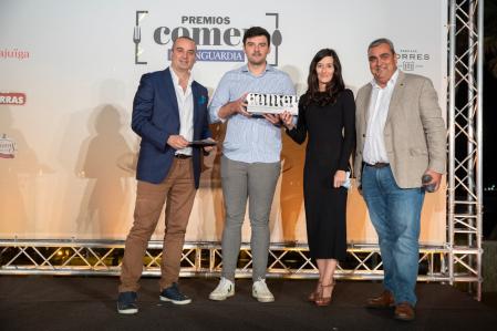 Romain Fornell, Francesc Terms, Núria Font y y Àngel Velasco, CEO de Torrons Vicenç