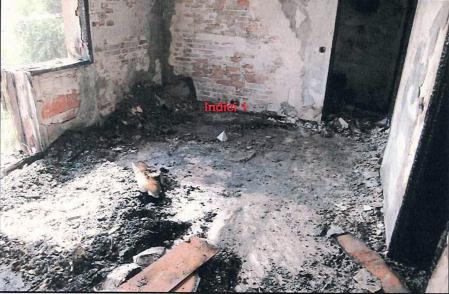 Una de las estancias donde se declaró el fuego